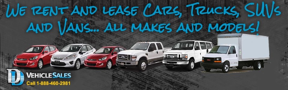 We Rent and Lease Cars, Trucks, SUVs and Vans